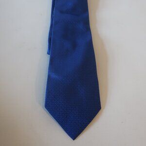 Mens Thomas Pink Blue Dark Blue Jacquard Print Silk Tie *